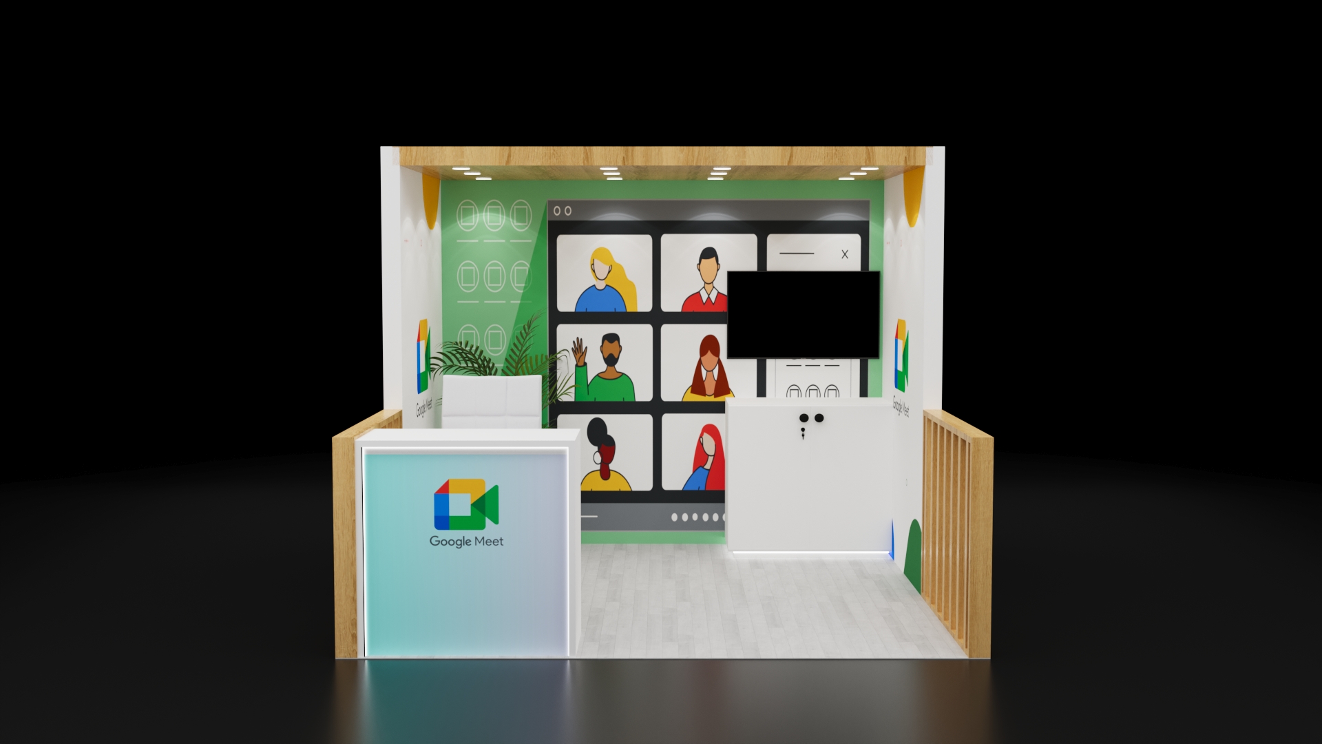 10x10 Trade Show Booth Rental 25