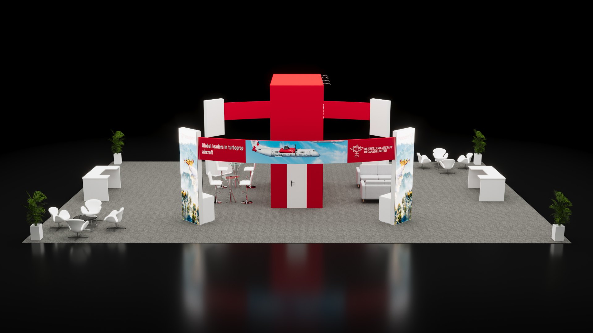 40x40 Trade Show Booth Rental 01